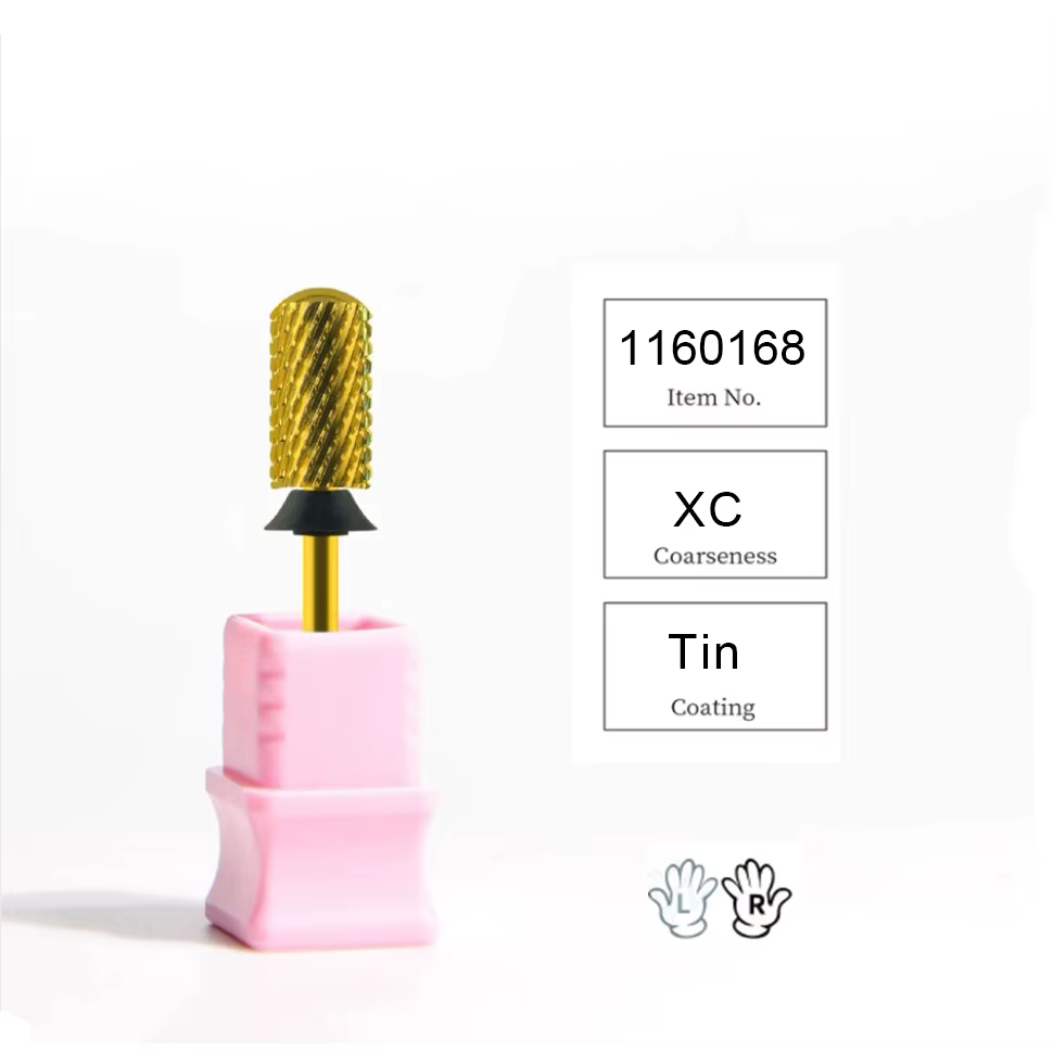 Grandes fraises à ongles en carbure à surface lisse pour retirer le gel, outil de manucure, accessoi
