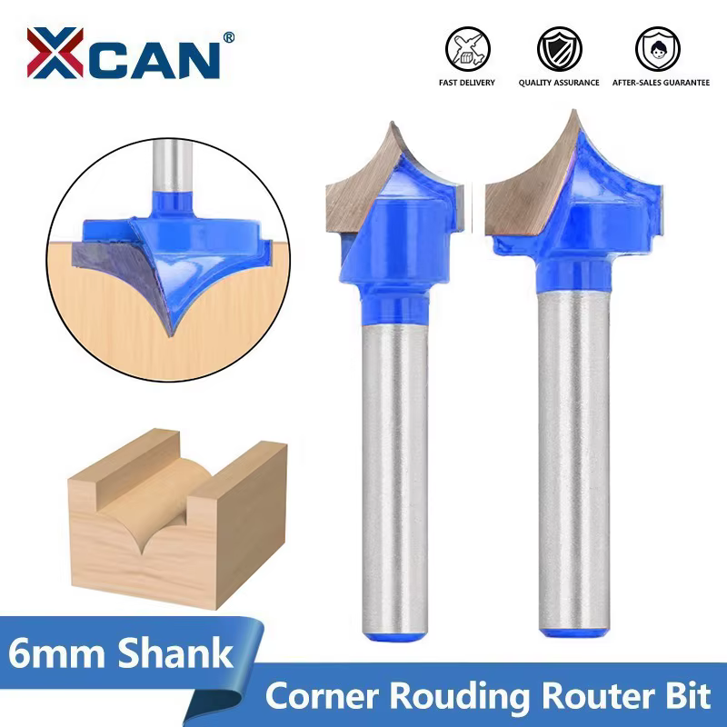 XCAN – fraises CNC à tige de 6mm, embouts à nez rond, 12-32mm, pointe ronde, outils en carbure massi