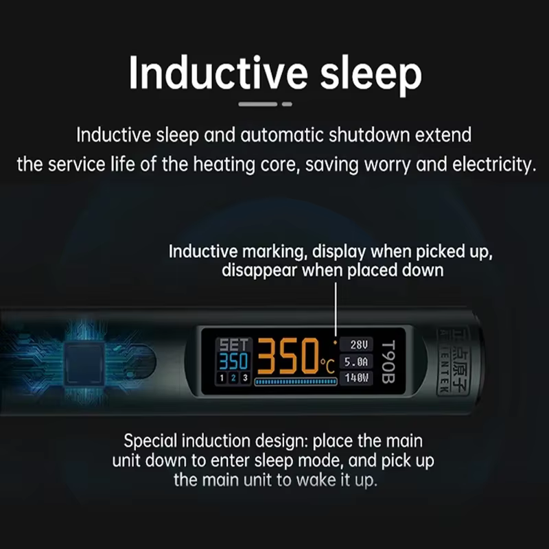 ALIENTEK T90 fer à souder intelligent 140W affichage numérique Portable sommeil automatique PCB préc