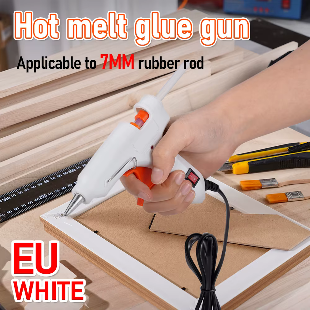 Pistolet à colle thermofusible 90W avec interrupteur pour bâton de colle de 7mm, Mini pistolet à cha