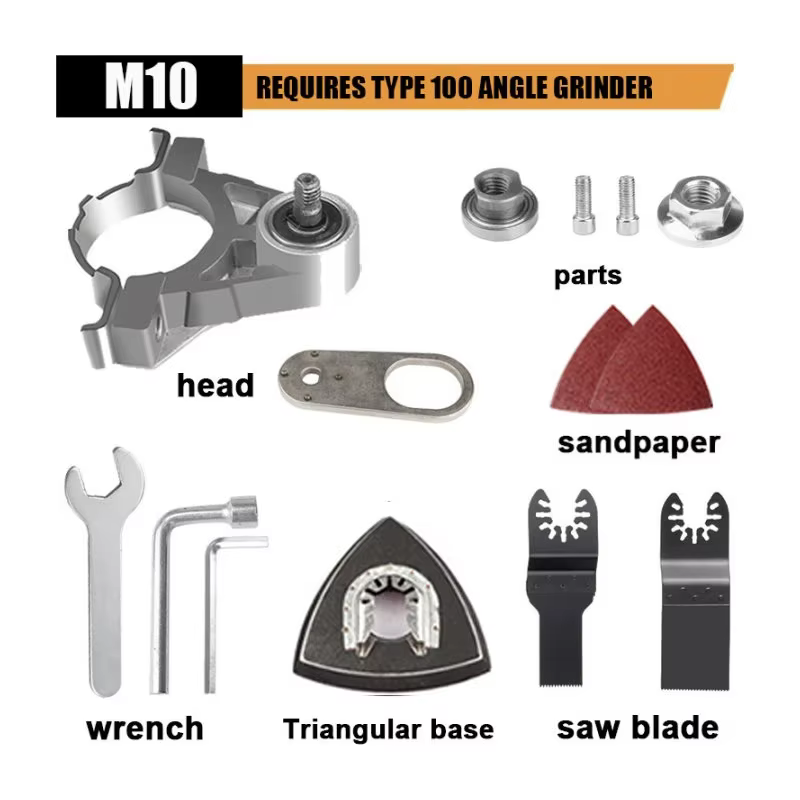 Meuleuse d'angle professionnelle modifiée en outils multifonctions universels, coupe, polissage, pel