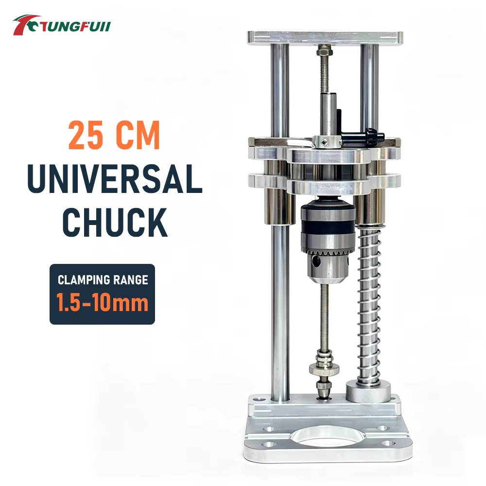 Support de fixation universel Tungfull pour perceuse à main avec amortisseur à ressort, gabarit de p