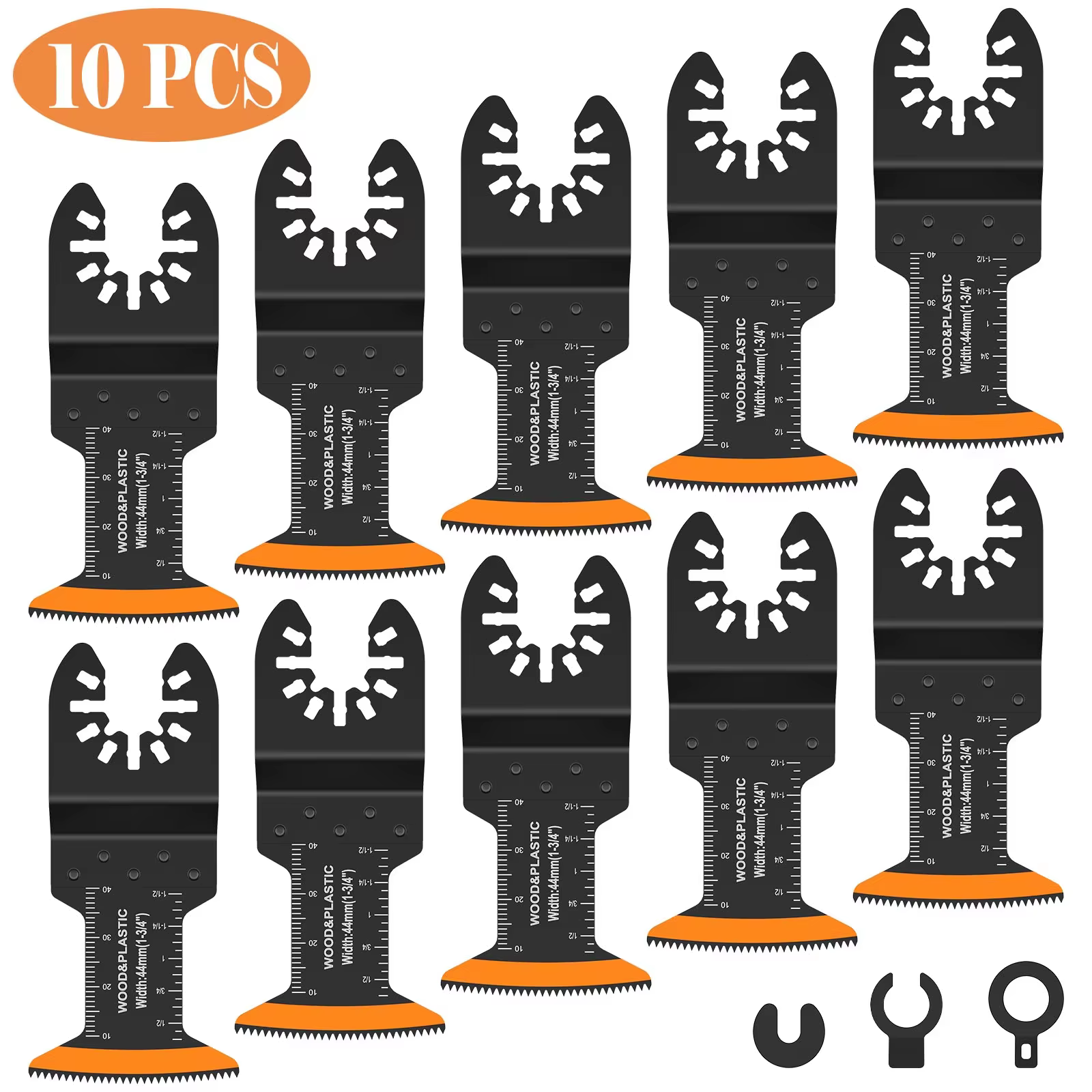 Lames de scie oscillante 44MM, lames multi-outils, lames de scie oscillante pour coupe rapide du boi