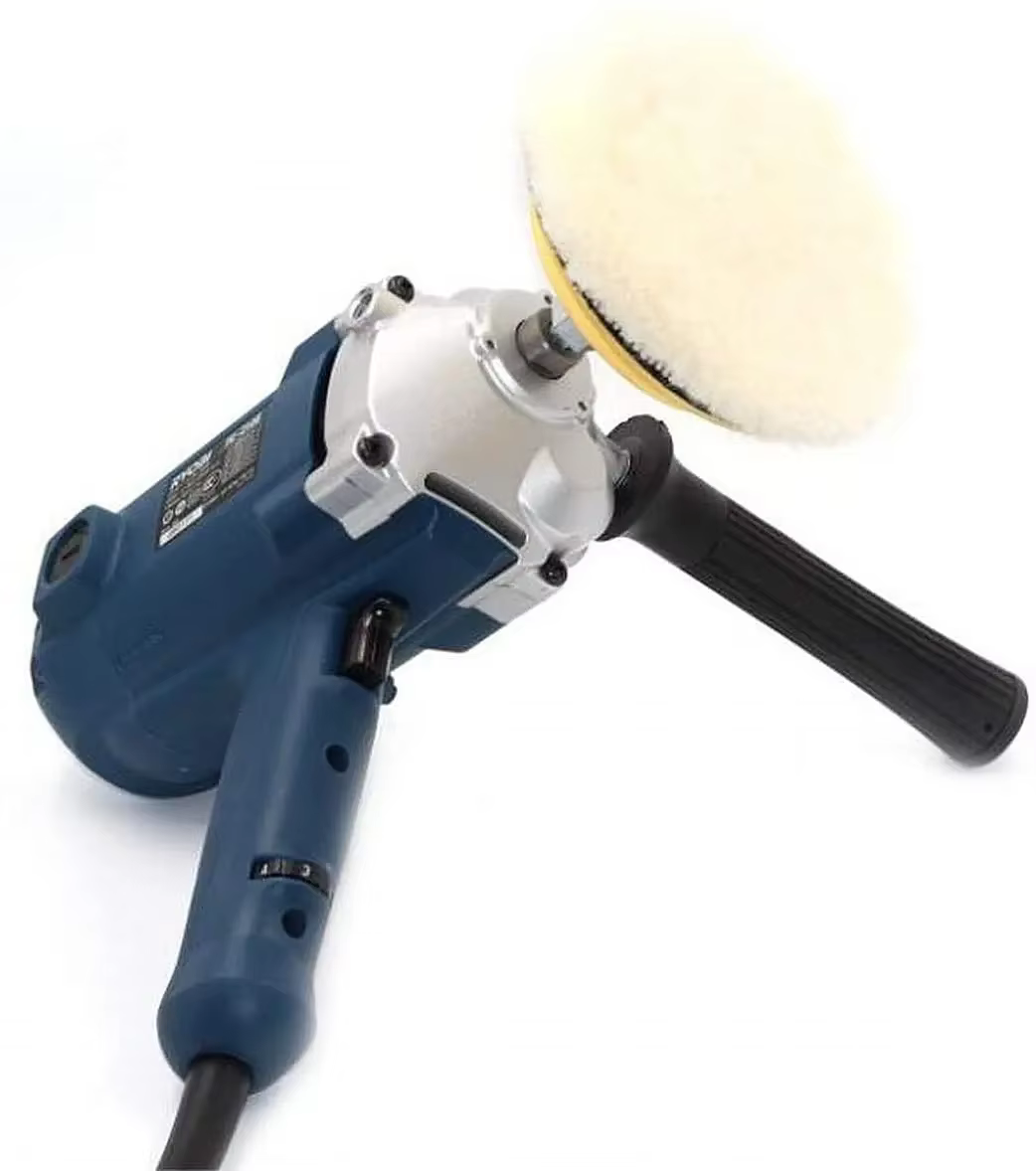 Tampon de polissage en laine 3-7 pouces, tampons de polissage en peau de mouton douce avec crochet e