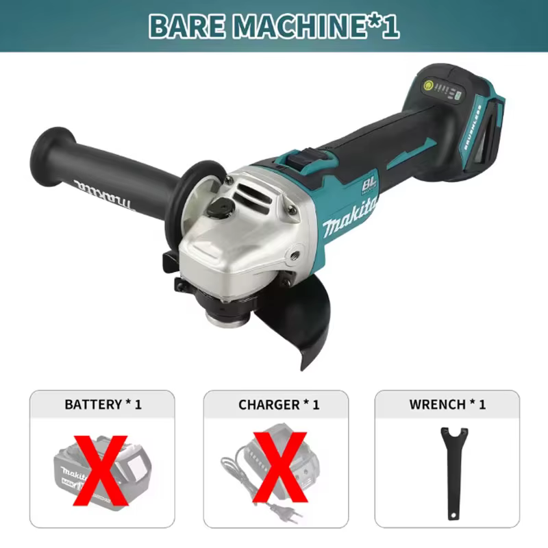 Meuleuse sans fil Makita DGA506 18V 125 mm, machine sans balais pour le polissage et la découpe des