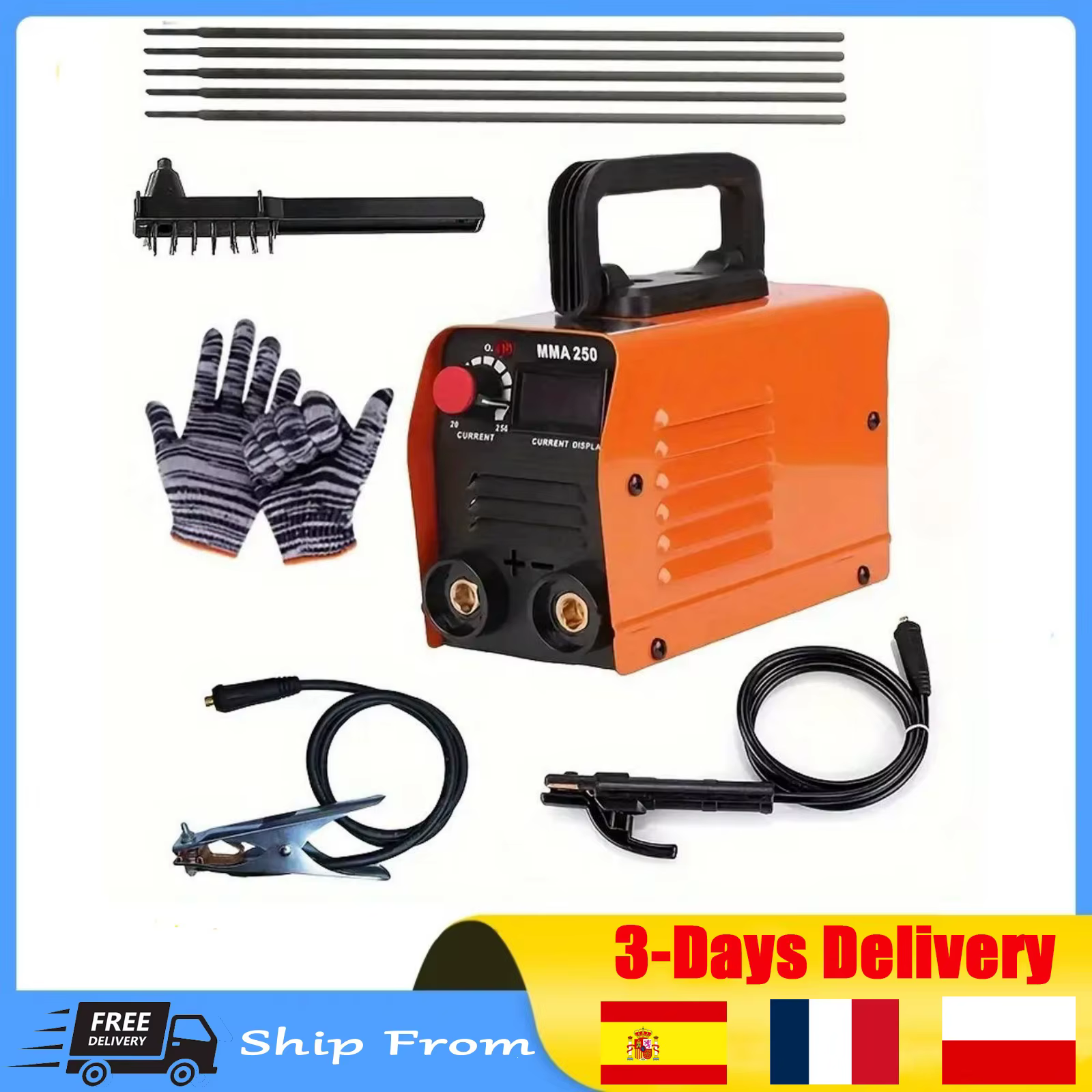 Soudeuse à onduleur Portable ZX7 250A 220V 3.8KW MMA IGBT, Machine à souder à l'arc pour la réparati