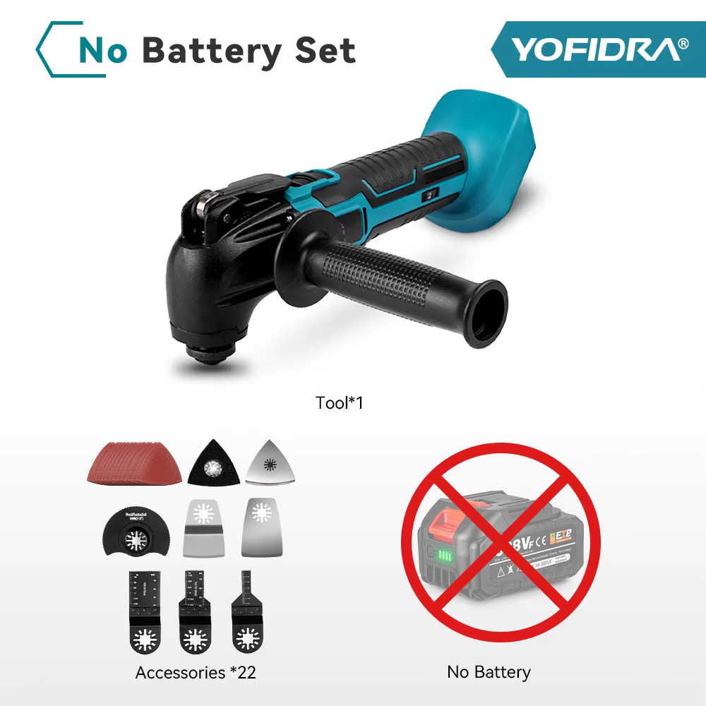 YOFIDRA 600W outil multifonction oscillant 20000PM scie électrique tondeuse coupe outil électrique p