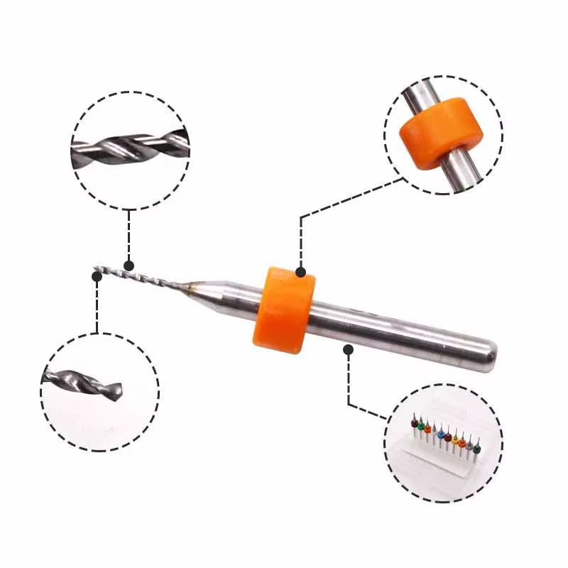 Micro forets en carbure, mini jeu de propositions de CNC, carte de circuit imprimé, foret pour carte
