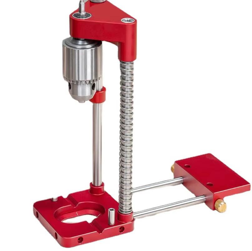 Localisateur de perceuse en plastique et acier, gabarit de perçage pour le travail du bois, Guide de
