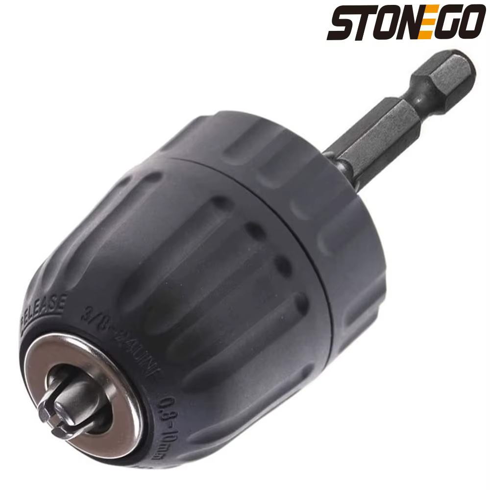 STONEGO – convertisseur de mandrin de perceuse sans clé, 0.8-10mm, filetage 3/8 "- 24UNF, adaptateur