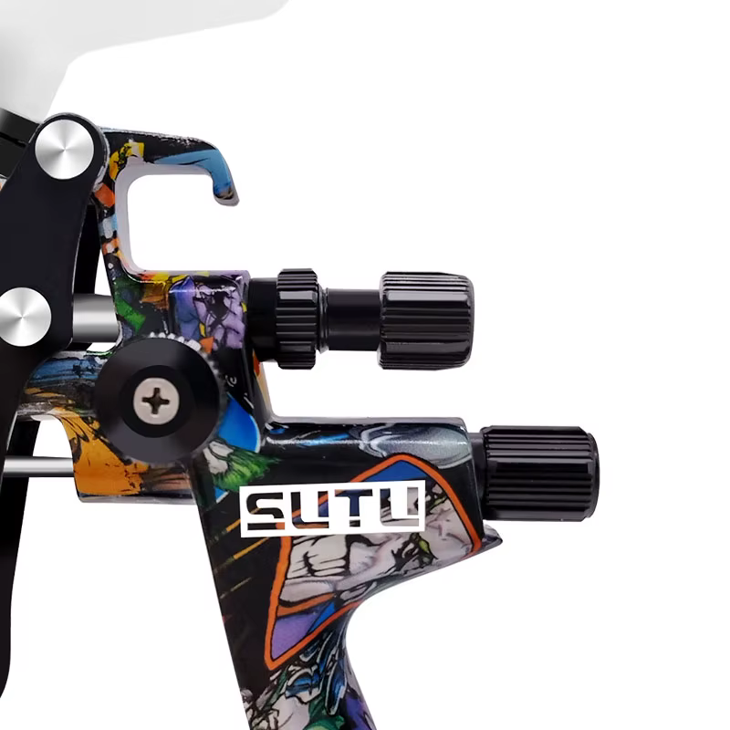 Sutu 5800 pistolet de pulvérisation pneumatique 1.3mm buse de pulvérisation en acier inoxydable Pot 
