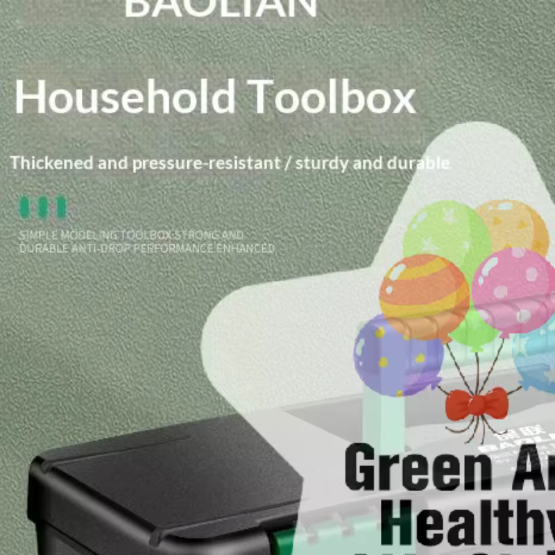 Boîte à outils en plastique de 10 pouces, boîte de rangement pour outils de menuiserie, réparations 