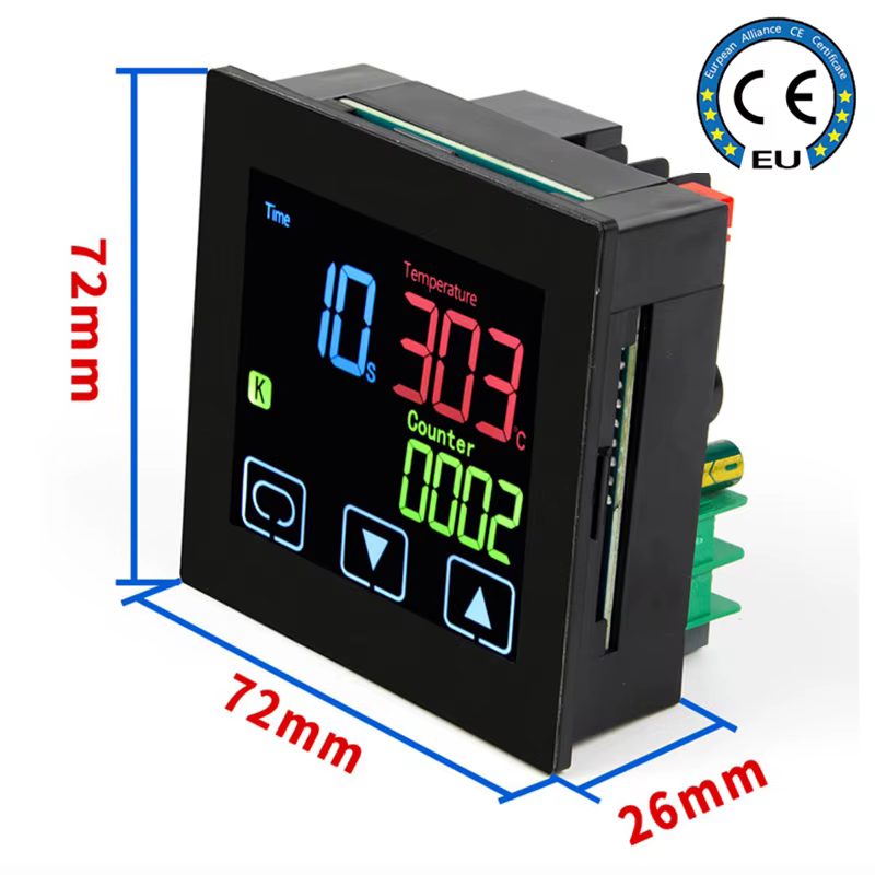 Thermostat HEATPRESS avec minuterie et fonction compteur Écran LCD Écran tactile Alarme temporelle P