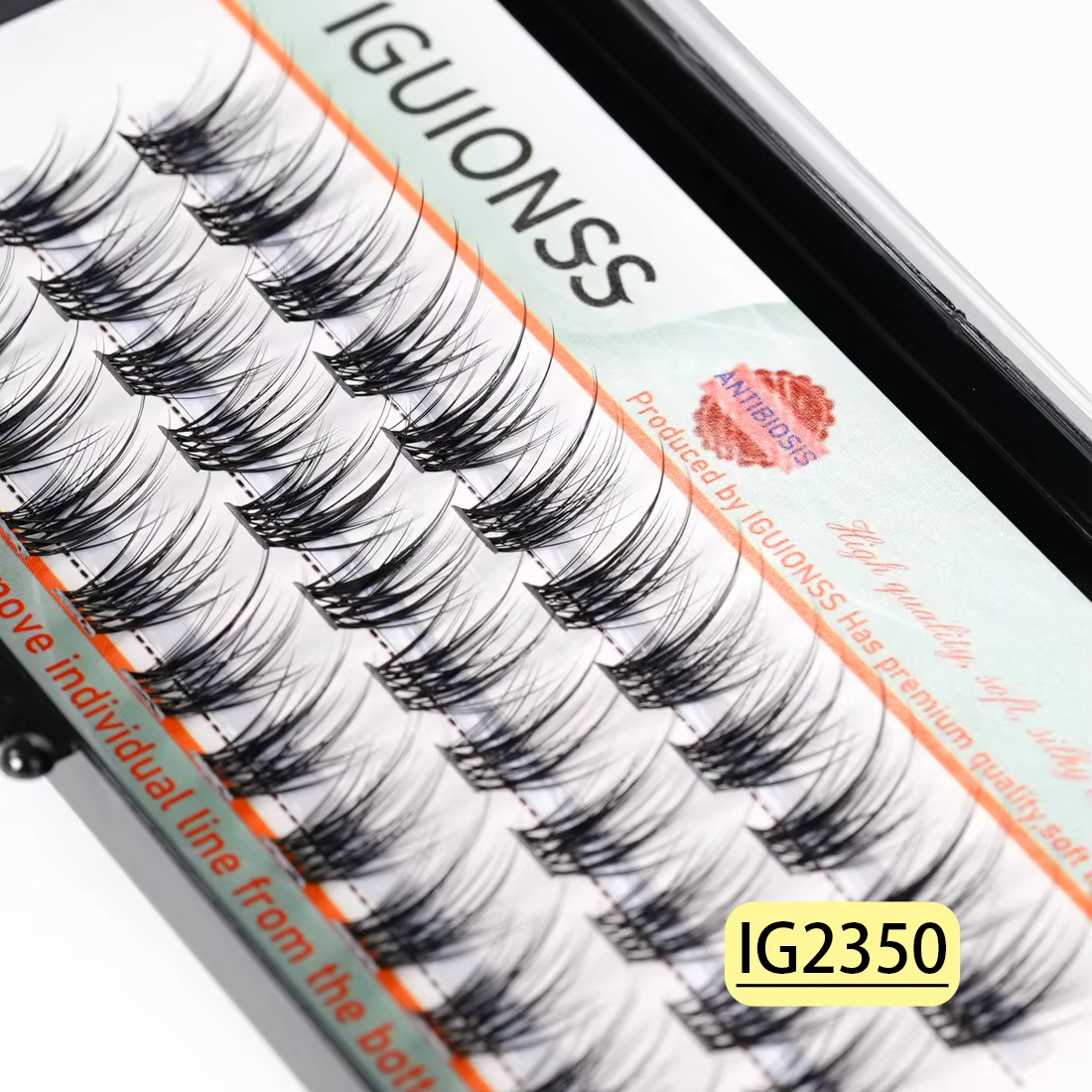 IGUIONSS Extension de faux cils segmentés bricolage outils de maquillage de cils individuels naturel