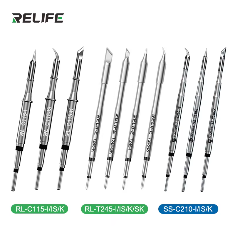RELIFE pointe de fer à souder Super Fine C210 T245 C245 pointe de fer à souder C210 C115 pour Statio