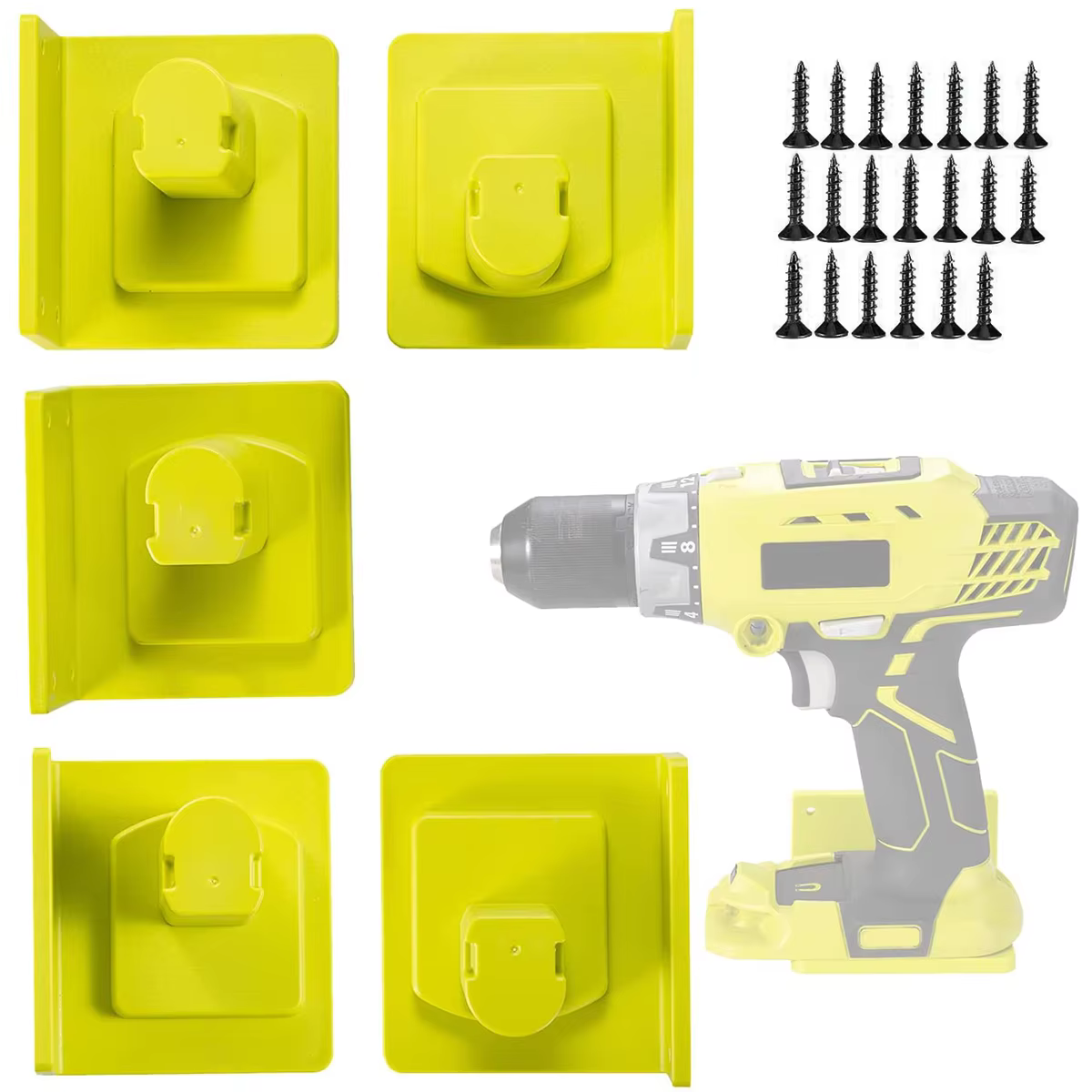 5 pièces porte-outil support de quai pour Ryobi 18V perceuse porte-outils cintre outils électriques