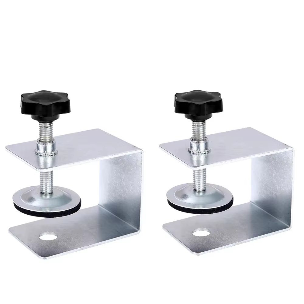 2/4 PIÈCES Pinces d'installation pour façades de tiroirs en acier, outils de menuiserie pour la pose