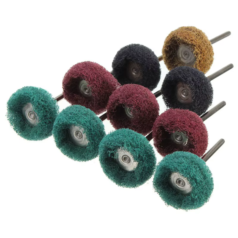 Mini perceuse, brosse Abrasive, polissage en Nylon, roue de polissage, outil manuel rotatif Dremel, 