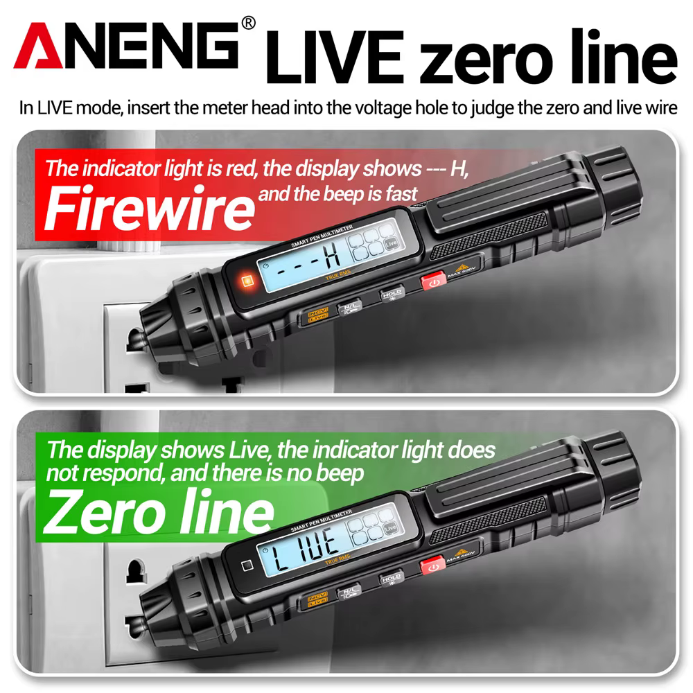 ANENG A3005 multimètre numérique professionnel testeurs de stylo compteur de tension AC/DC détecteur