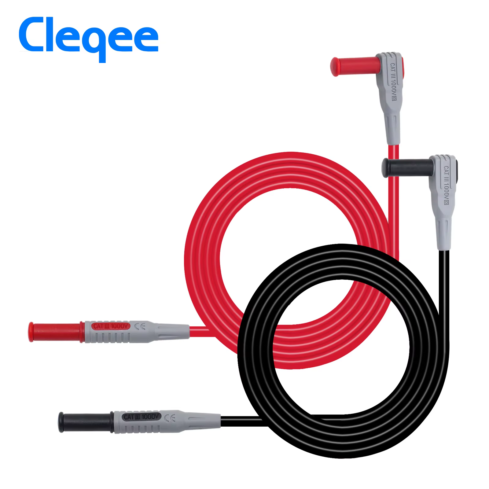 Cleqee P1032 p1033 câble de Test multimètre moulé par Injection 4mm ligne de Test de fiche banane câ
