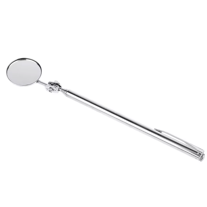 Miroir d'inspection télescopique rond, pour vérifier le véhicule, observer les cils KXRE