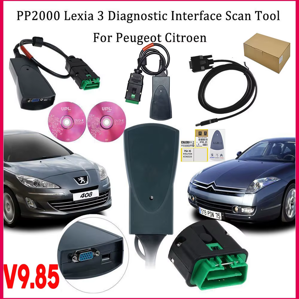 2025 dernier outil de Diagnostic professionnel V9.85 Lexia3 PP2000 OBD2 Diagbox pour citroën pour Pe