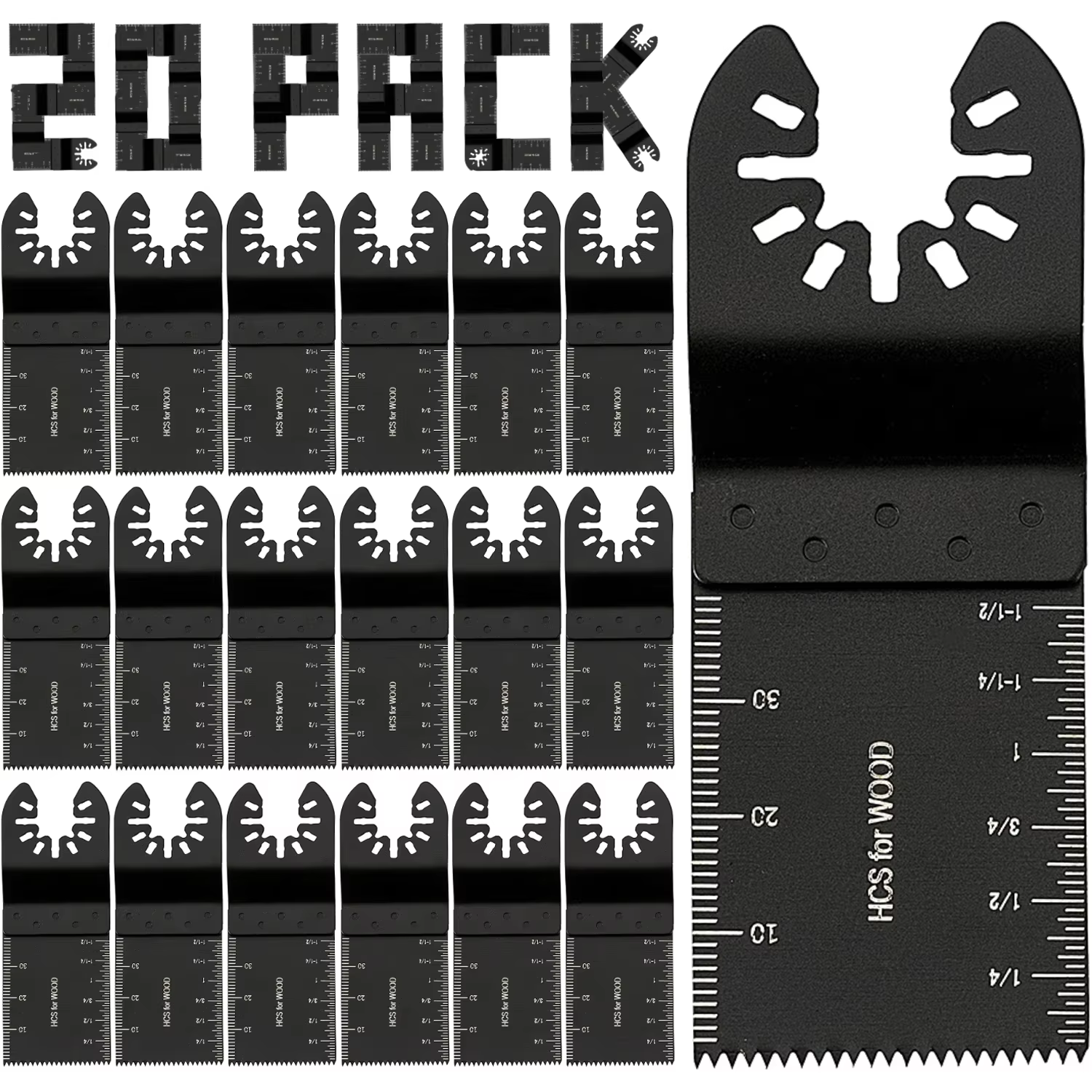 Lames de scie oscillante multifonctions, 20 pièces, lame de scie oscillante multifonction, lame de s