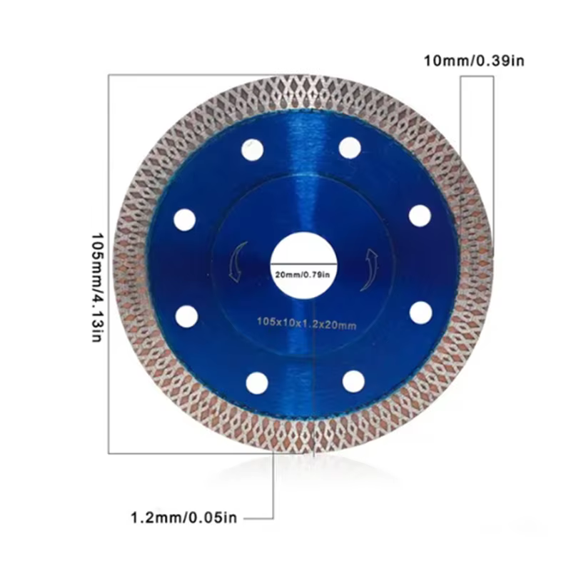 Lame de scie diamantée pour carreaux de porcelaine, céramique, granit, marbre, outils électriques, l