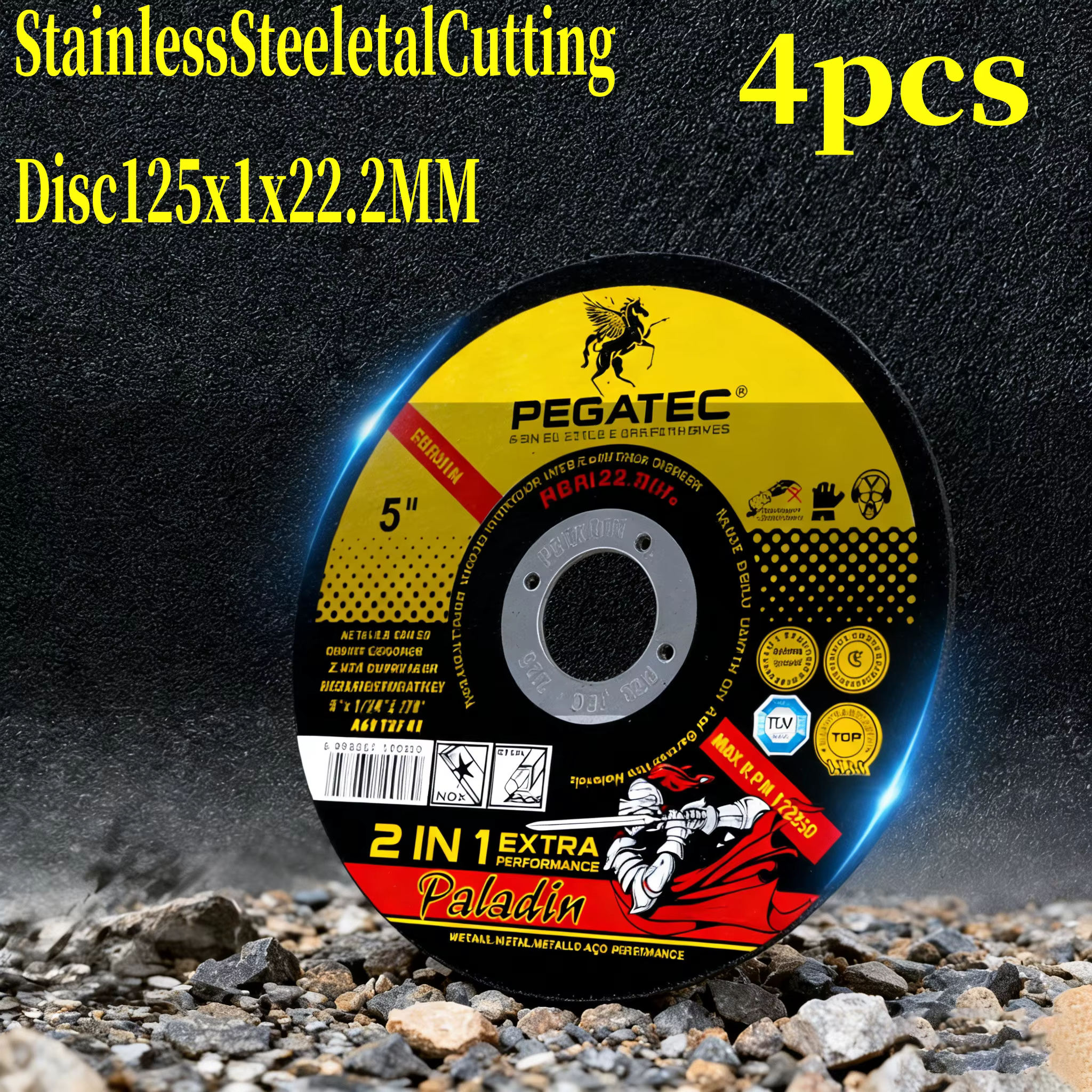 Disques de coupe pour meuleuse d'angle PEGATEC 125 150 mm, 5 6 pouces, qualité de commerce extérieur