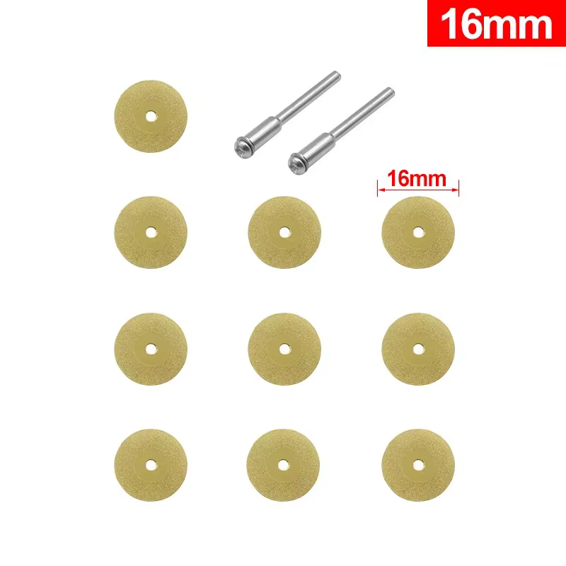 12 pièces 1 ensemble 16-30mm scie à roue diamantée lame de coupe circulaire outil rotatif lame de co