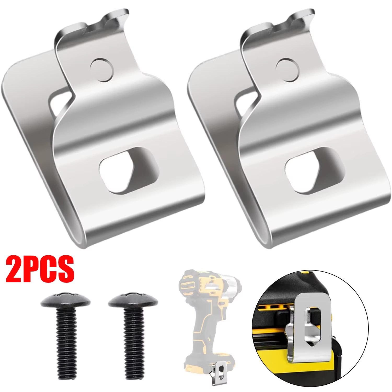 Crochets à Clip pour perceuse électrique, 2 pièces, pour perceuse-visseuse DeWalt 20V N268241 N16977