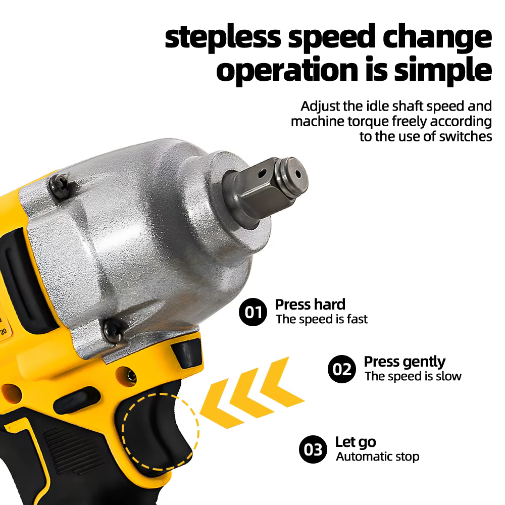 Dewalt DCF892 clé à chocs sans fil sans brosse à couple élevé 20V batterie outil électrique 812N.m c