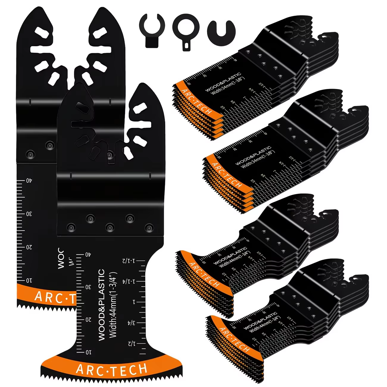 Lames de scie oscillante en acier à haute teneur en carbone, lames multi-outils bimétalliques à bord