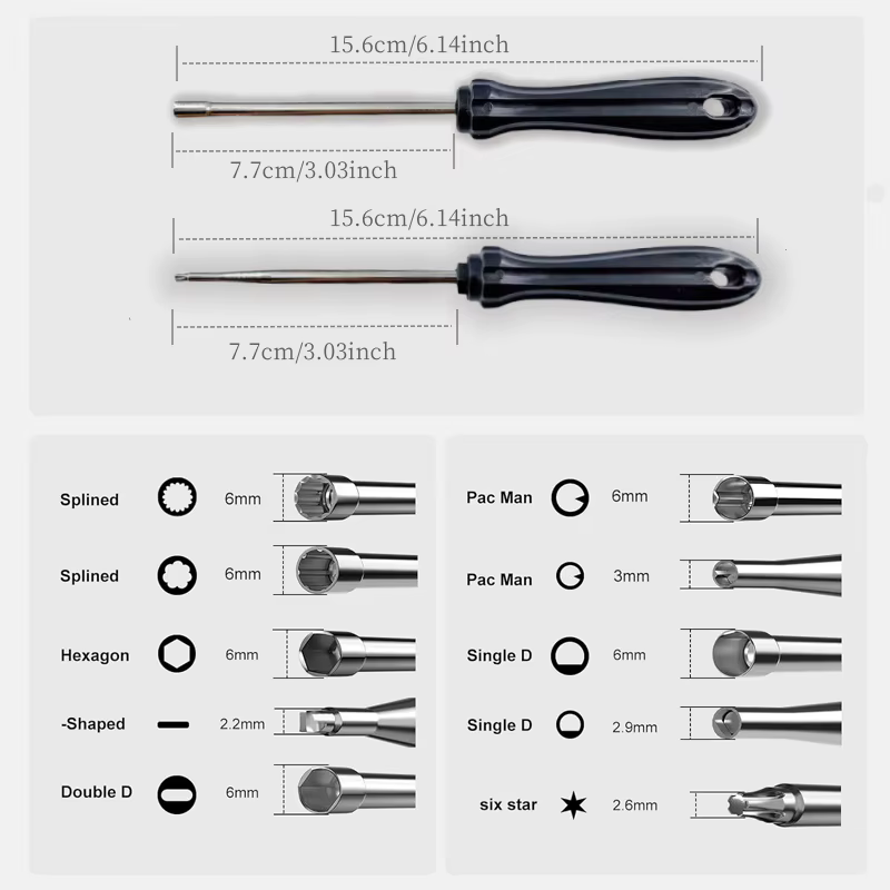 Kit d'outils de réglage du carburateur 10 pièces pour moteurs à 2 temps – Compatible avec les tronço