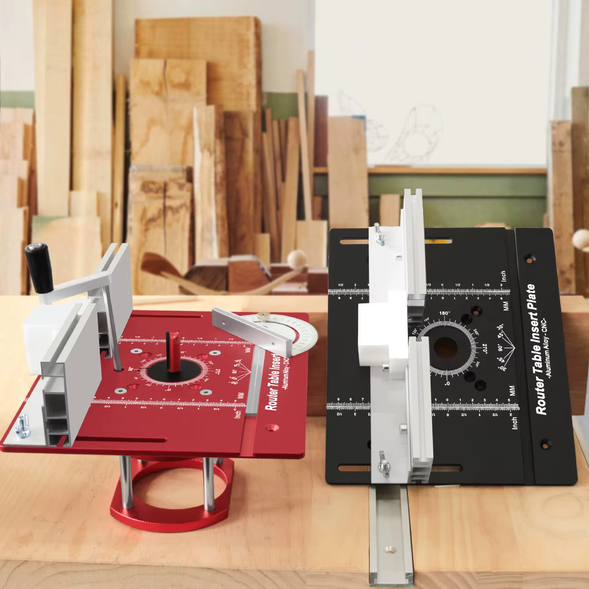 Nouveau jeu de plaques d'insertion de Table de routeur, ascenseurs de routeur pour plaque d'insertio