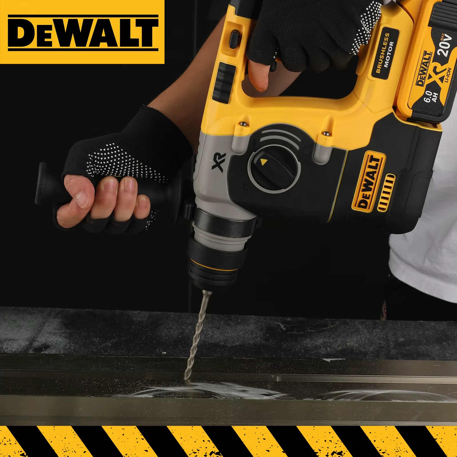 DEWALT 20V MAX 18V perceuse à percussion sans balais SDS-Plus 1 "poignée en L outil de Percussion ro