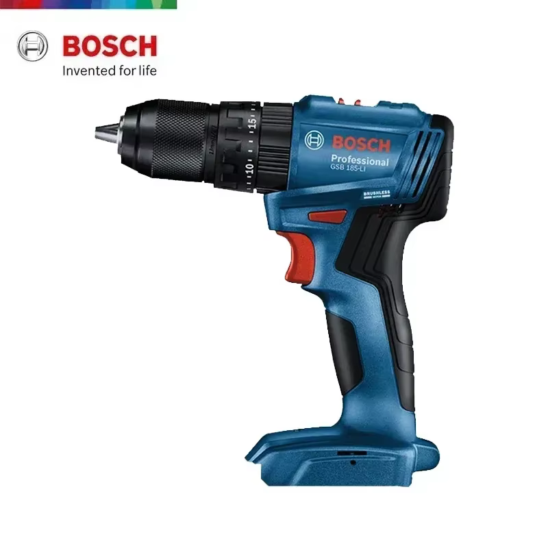 Perceuse à percussion Bosch GSB 185-LI, vitesse variable et marche arrière, idéale pour les ossature