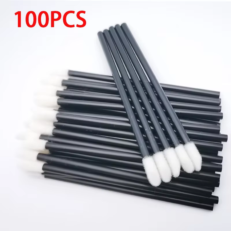 100 pièces brosse à lèvres brosse d'extension de cils pinceaux de maquillage pour Extension de cils 