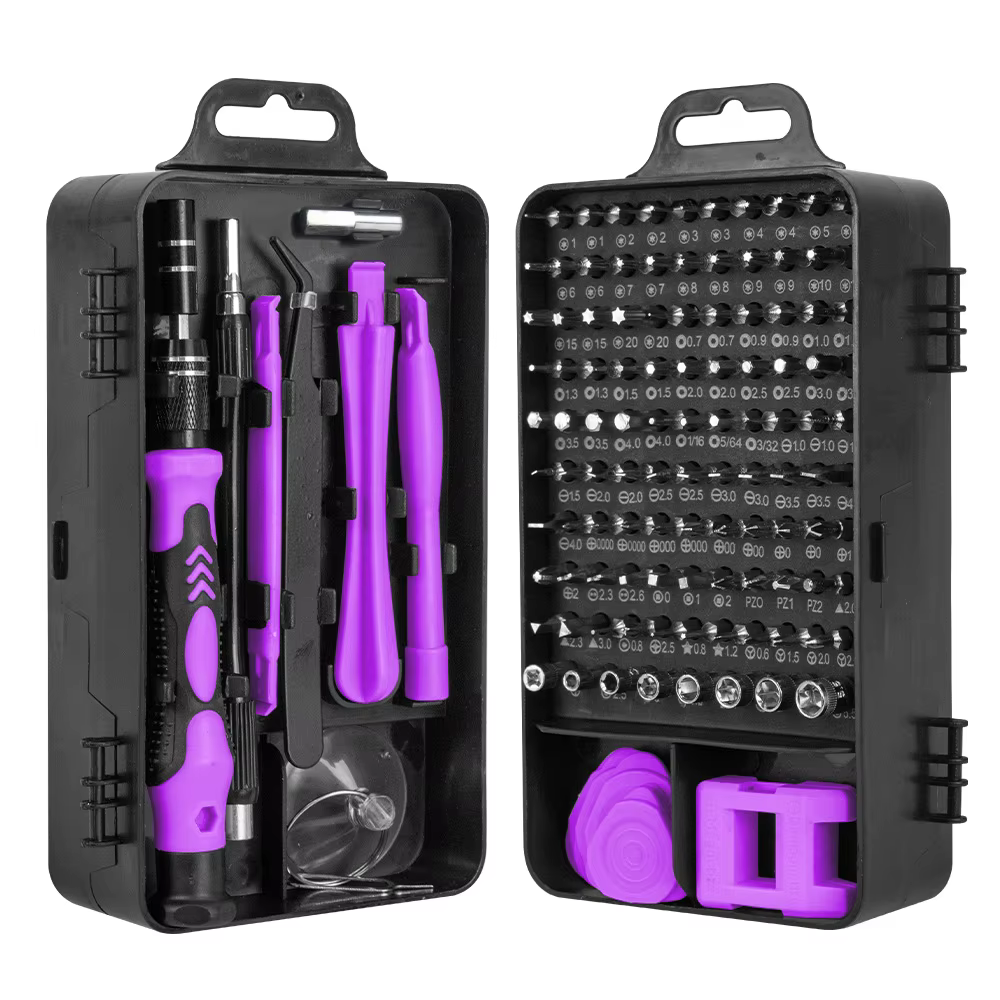 Jeu de tournevis de précision 115 en 1, Kit d'outils de réparation magnétiques multifonctionnels pou