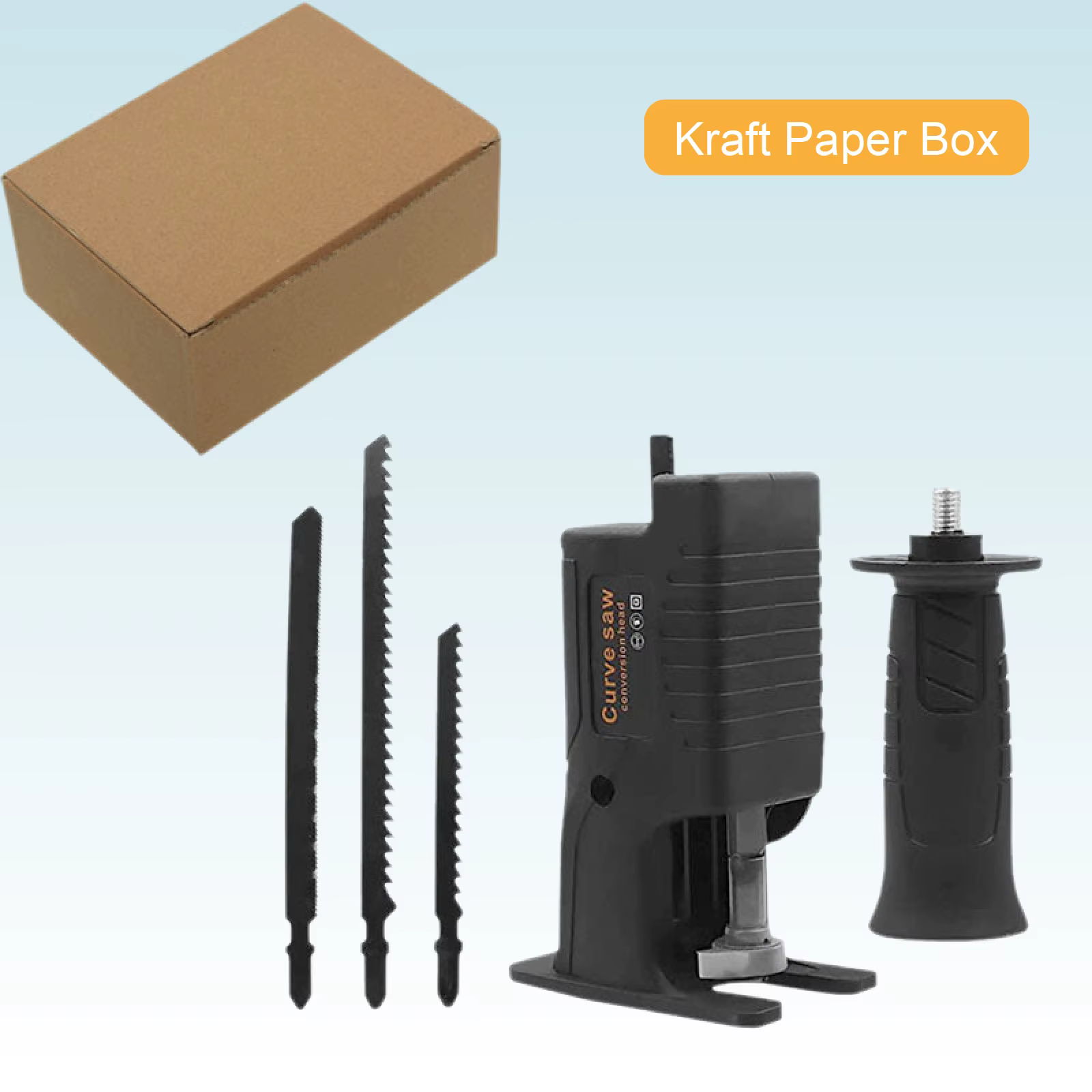 Adaptateur Scie Sabre pour Perceuse Électrique Coupe Bois Métal PVC Accessoires Inclus Outil de Bric
