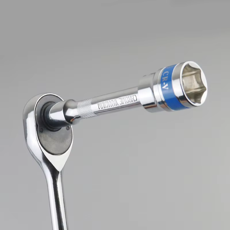 Clé à cliquet à douille 1/4 "3/8" 1/2 ", barre d'extension 50/75/100/125/150/250mm, barre longue, ma