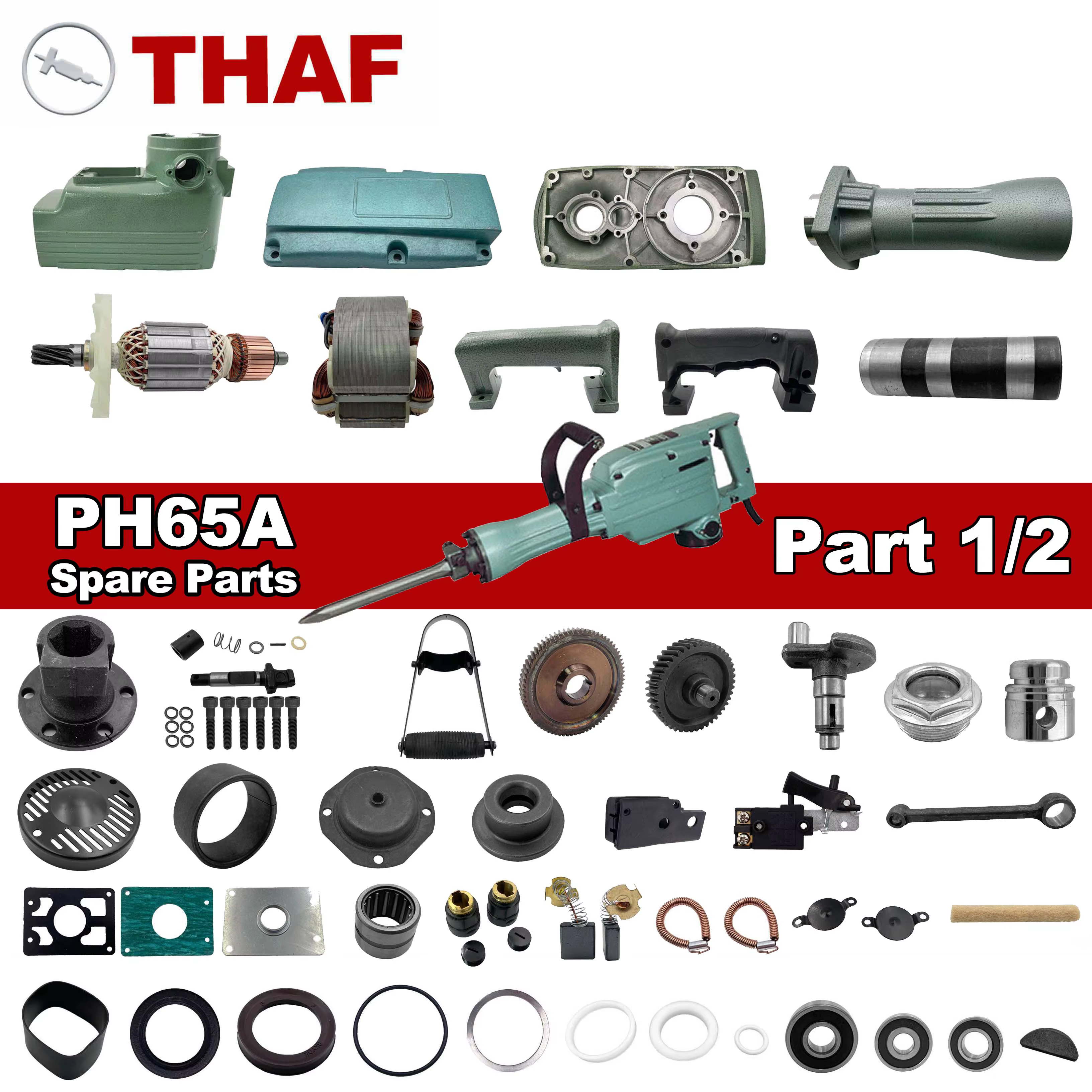 THAF Remplacement Pièces de rechange Outil électrique Accessoires pour HITACHI Marteau A Percussion 