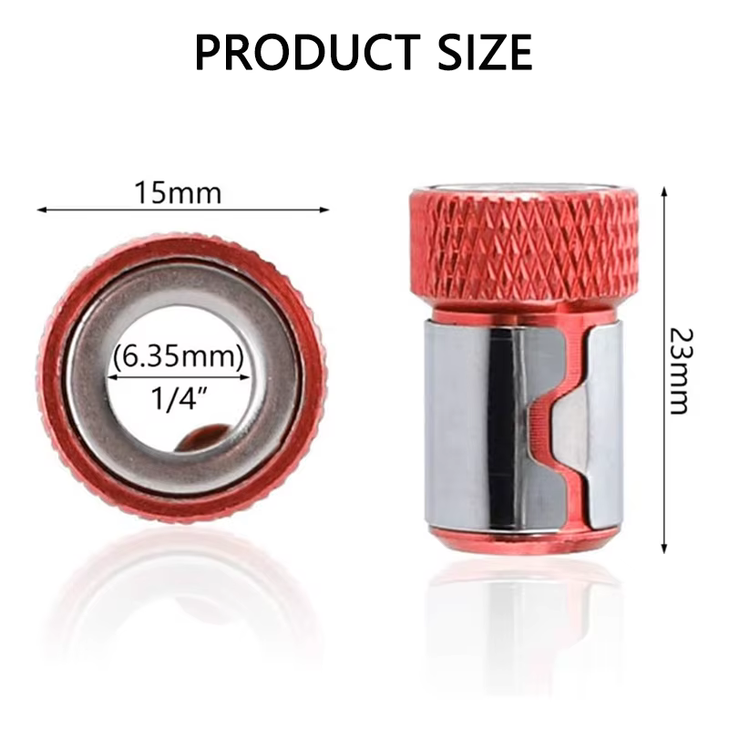1/2/3/6 pièces anneau magnétique universel pour 6.35mm 1/4 "foret aimant anneau puissant magnétiseur