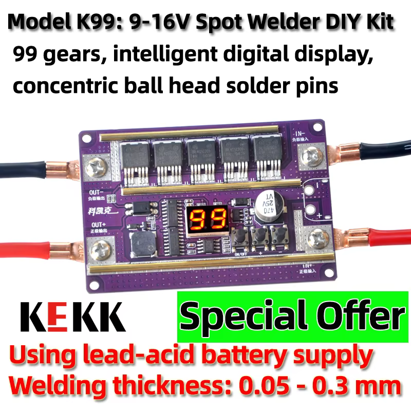 KEKK K99 Mini soudeuse par points 99 vitesses Mini Machine à souder par points panneau de commande p