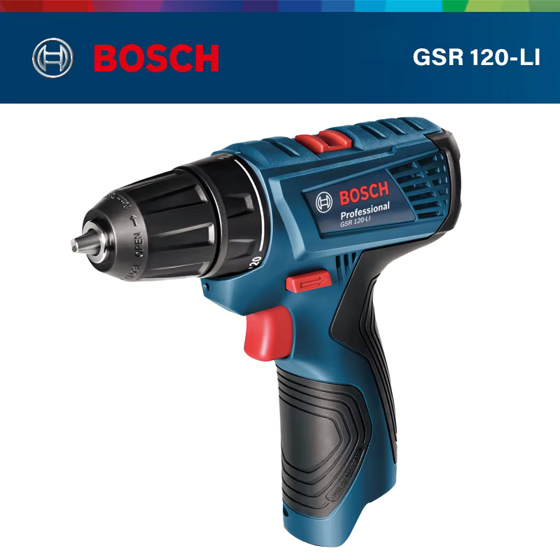 Bosch GSR 120-LI perceuse sans fil tournevis électrique Lithium-Ion Rechargeable usage domestique pe