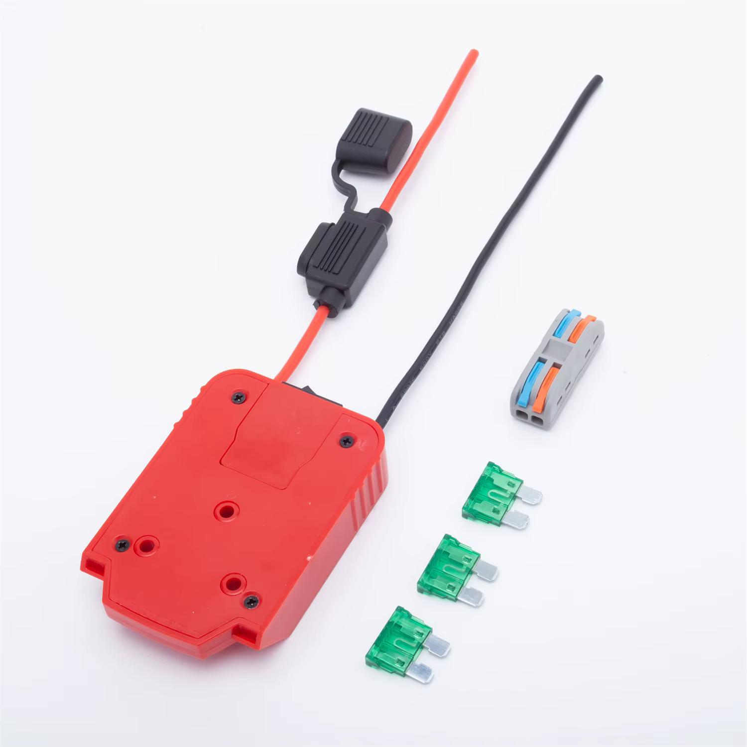 Adaptateur de batterie pour Lidi Parkside X20VTeam, avec porte-fusible et bornier de commutation, fi