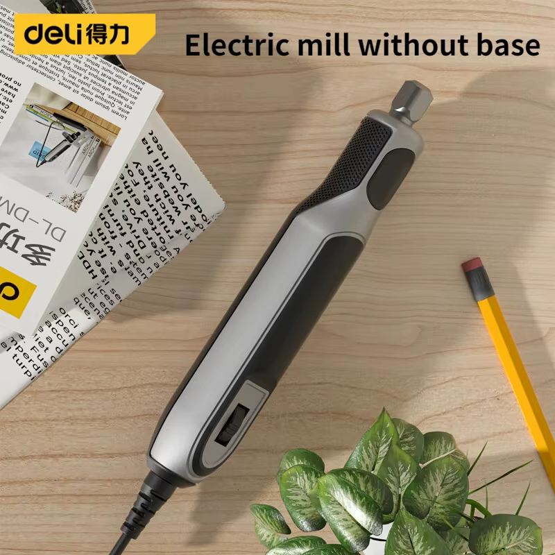 Deli Graveur Rotatif Électrique 18V à 4 Vitesses, Mini Perceuse, Outil Rotatif DIY pour Gravure et M