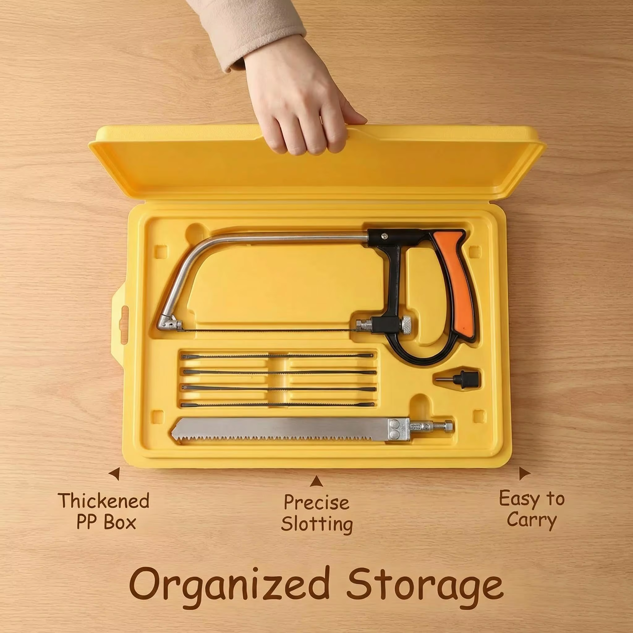 Scie à bois en acier, métal et verre - 6 outils à main pour le travail du bois - scie à main multifo