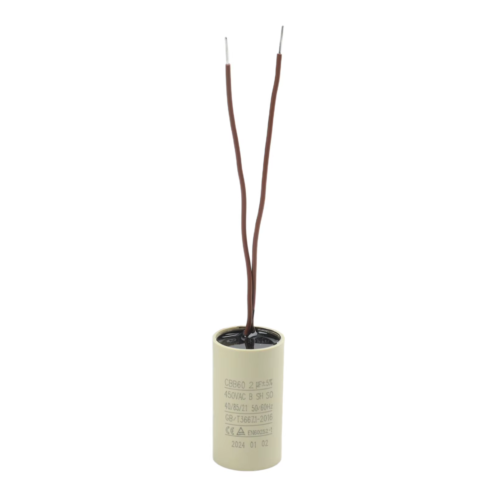 Condensateur CBB60 pour pompe à eau circulante, condensateur 2uF pour cheminée suspendue, compresseu