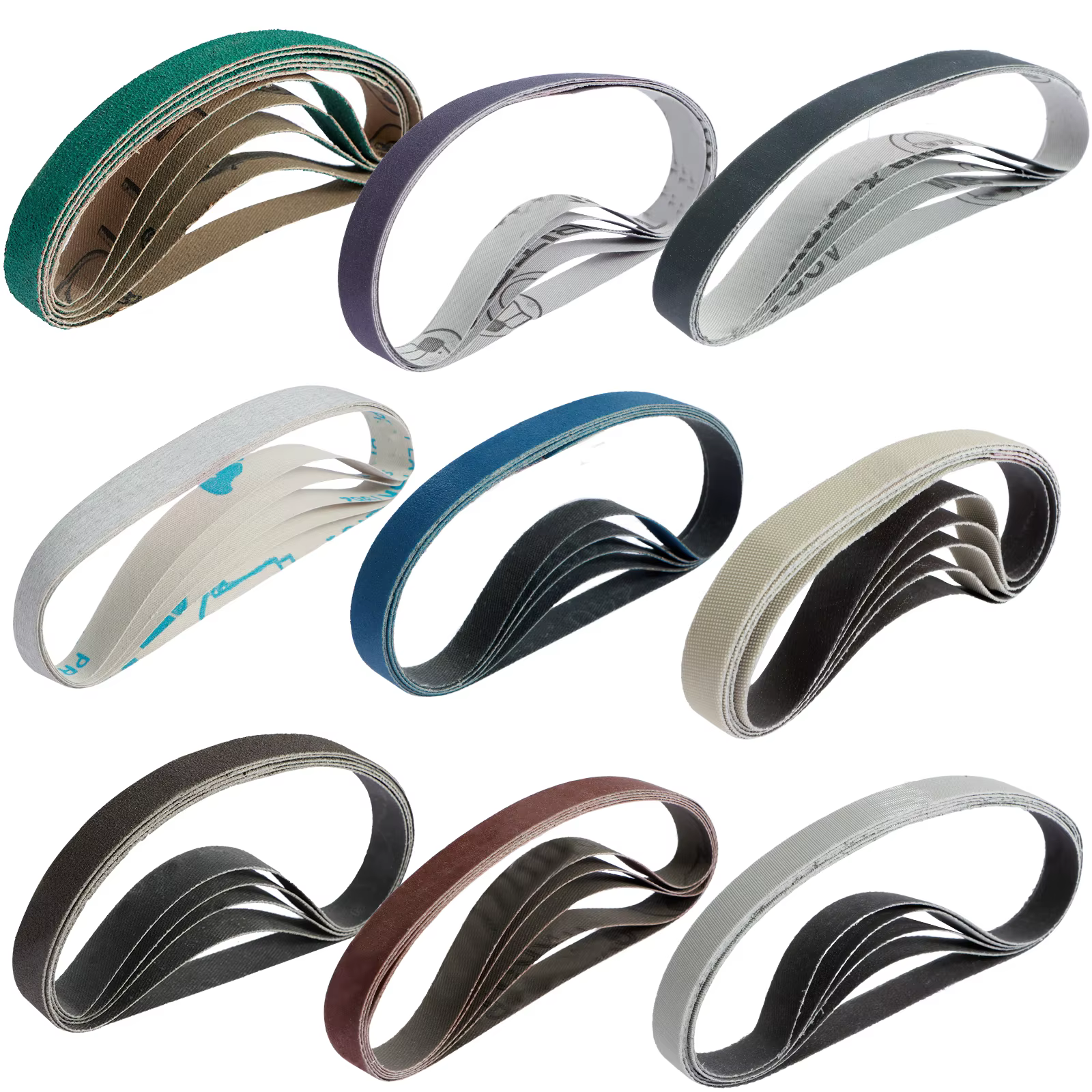 45 pièces 13x457mm bandes abrasives 80-5000 grain bande de remplacement résistant à l'usure courroie